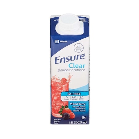 Ensure Clear Therapeutic Nutrition Mixed Berry Oral Supplement, 8oz Carton, 24PK 64900